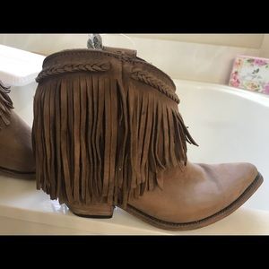 Fringe Cowgirl Boots/Booties